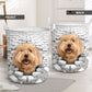 Maltipoo - In The Hole Of Wall Pattern Laundry Basket