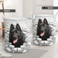 Schipperke - In The Hole Of Wall Pattern Laundry Basket
