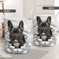 French Bulldog - In The Hole Of Wall Pattern Laundry Basket