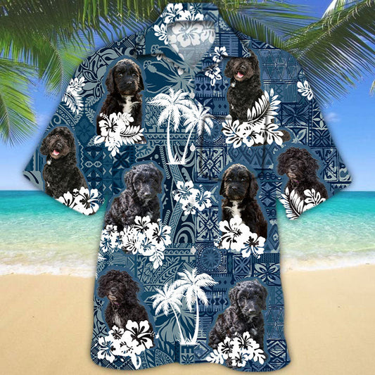 Black Cockapoos Hawaiian Shirt Pocket TD01