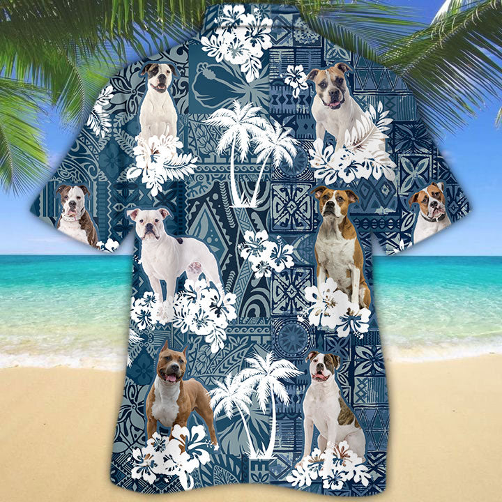 American Bulldog Hawaiian Shirt TD01