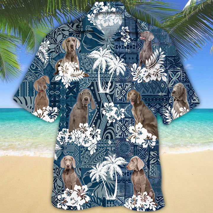 Weimaraner Hawaiian Shirt TD01
