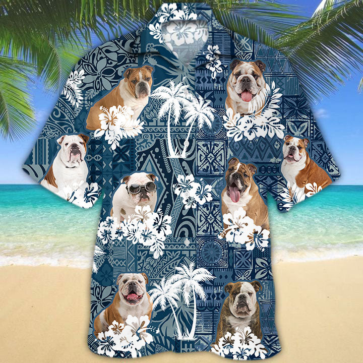 English Bulldog Hawaiian Shirt TD01