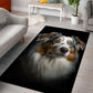 Australian Shepherd 2 3D Portrait Area Rug