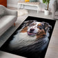 Australian Shepherd 3D Portrait Area Rug