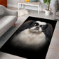Japanese Chin 3D Portrait Area Rug