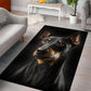 Manchester Terrier 3D Portrait Area Rug