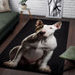 Bull Terrier 2 3D Portrait Area Rug