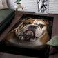 Bulldog 3D Portrait Area Rug