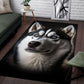 Husky 3D Portrait Area Rug
