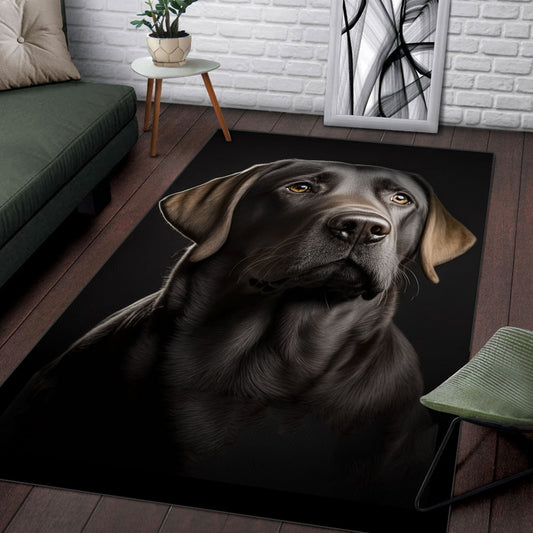 Labrador Retriever 3D Portrait Area Rug