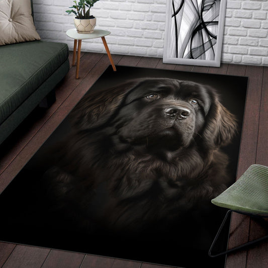 Newfoundland 1 3D Portrait Area Rug