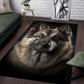 Norwegian Elkhound 3D Portrait Area Rug