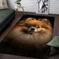 Pomeranian 3D Portrait Area Rug