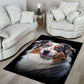 Australian Shepherd 3D Portrait Area Rug