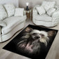 Chinese Crested 3D Portrait Area Rug