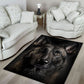 Dutch Shepherd 3D Portrait Area Rug