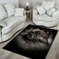 Keeshond 3D Portrait Area Rug