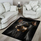 Manchester Terrier 3D Portrait Area Rug