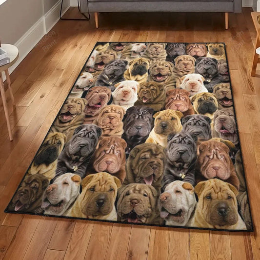 Shar Pei 2 Area Rug