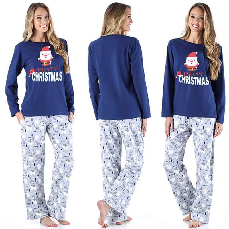 Cute Santa Clause Family Matching Pajamas Set