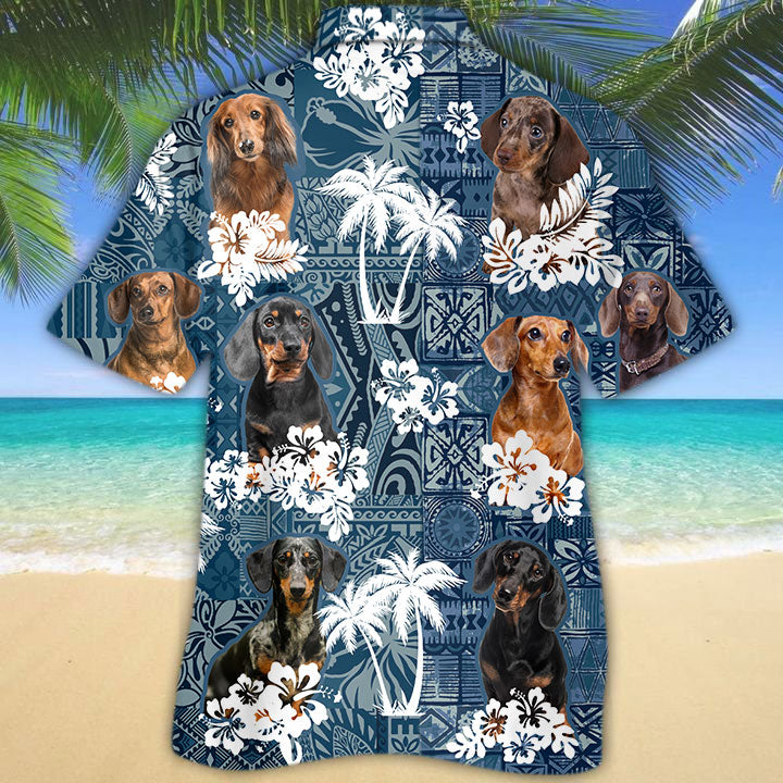 Dachshund Hawaiian Shirt TD01