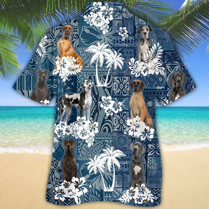 Great Dane Hawaiian Shirt TD01