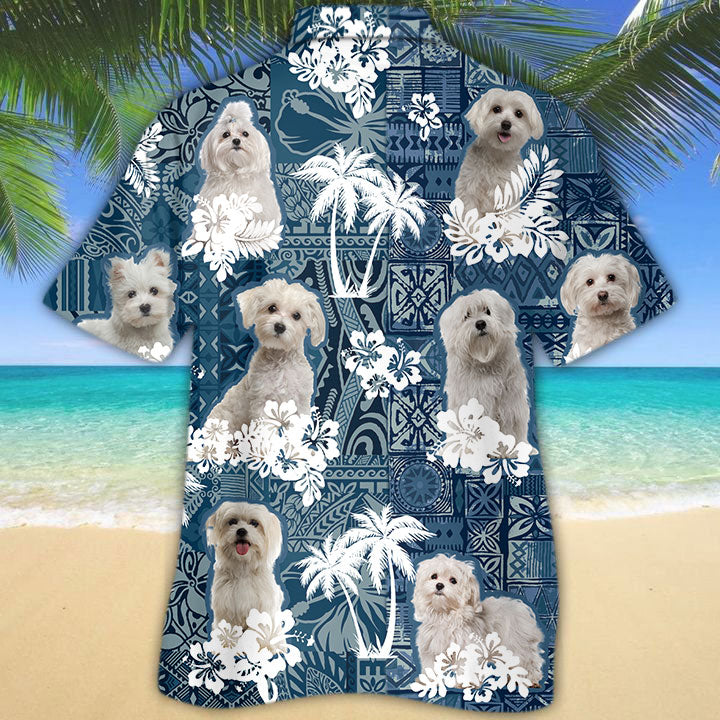 Maltese Hawaiian Shirt TD01