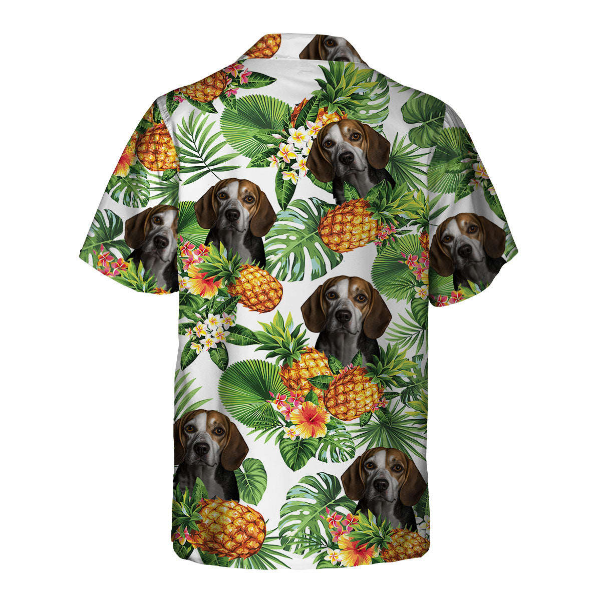 Beagle AI - Tropical Pattern Hawaiian Shirt