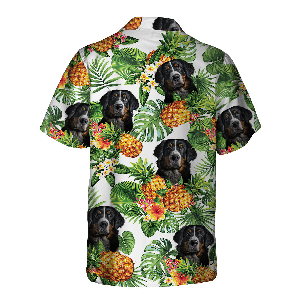Bernese Mountain AI - Tropical Pattern Hawaiian Shirt