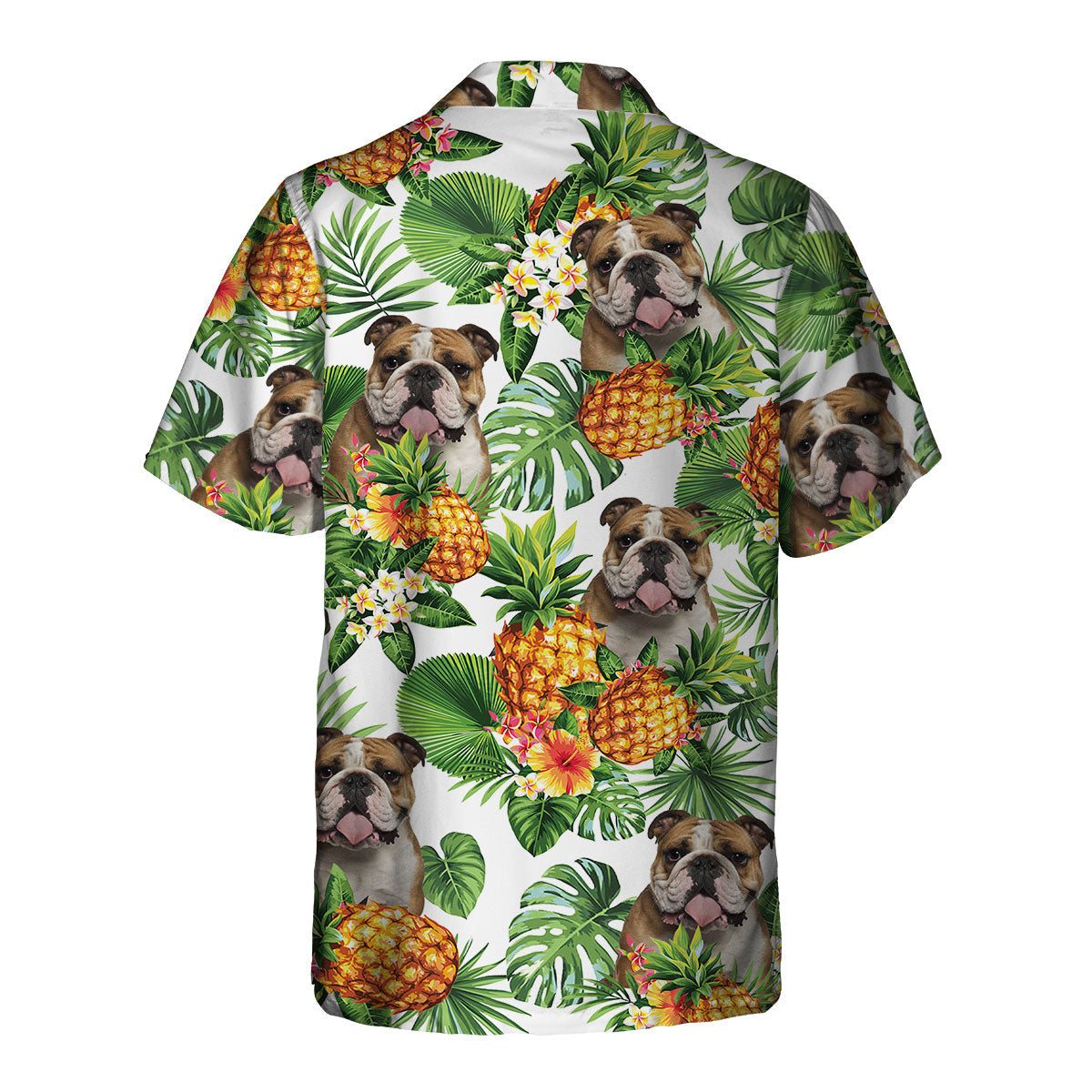 Bulldog - Tropical Pattern Hawaiian Shirt