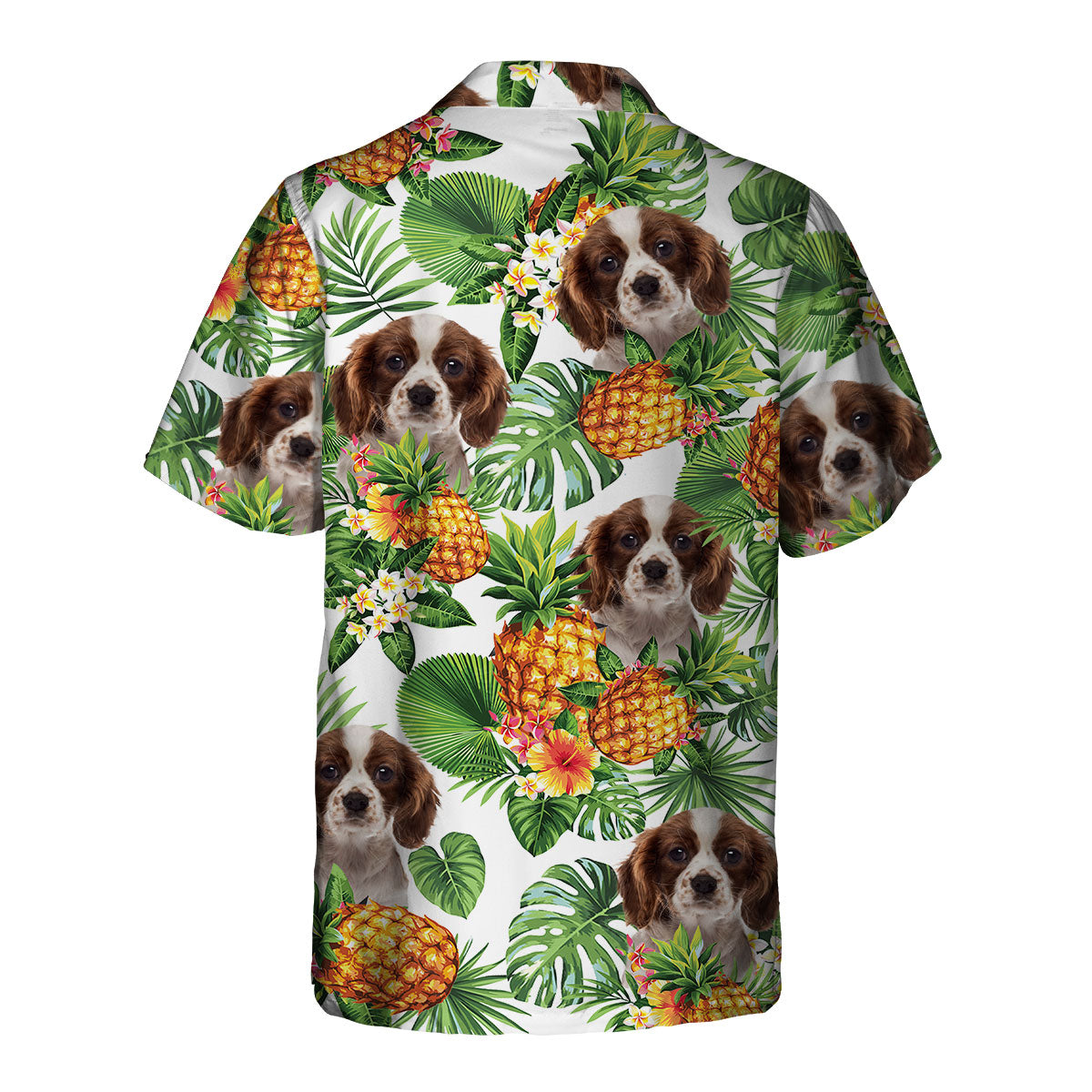 Cavalier King Charles Spaniel - Tropical Pattern Hawaiian Shirt