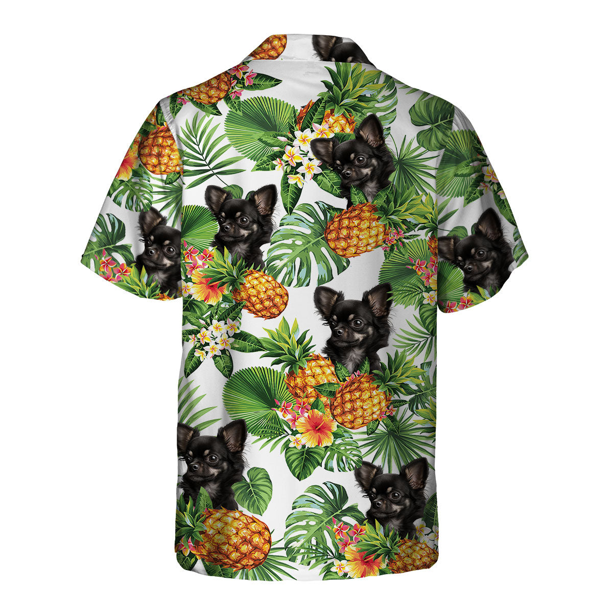 Chihuahua 3 AI - Tropical Pattern Hawaiian Shirt