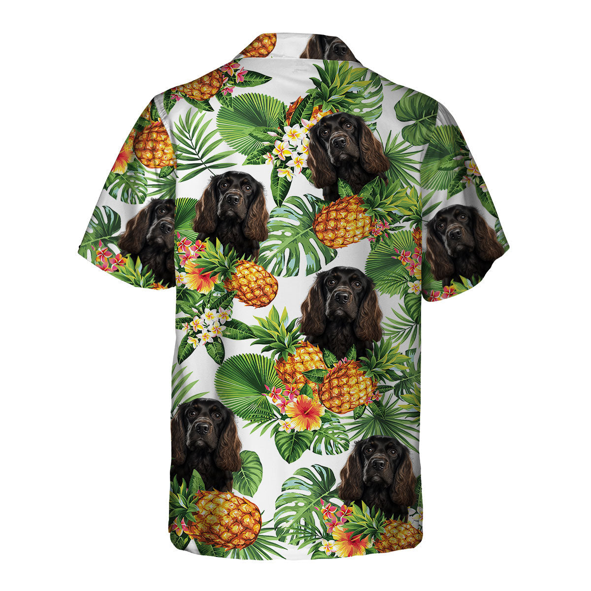 Cocker Spaniel AI - Tropical Pattern Hawaiian Shirt