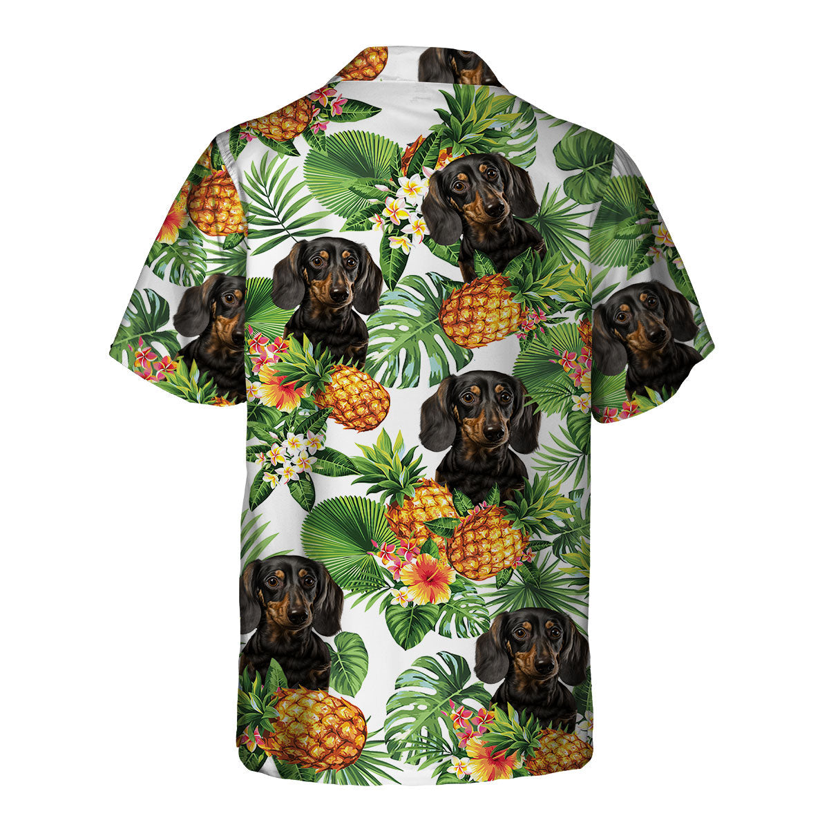 Dachshund 2 AI - Tropical Pattern Hawaiian Shirt