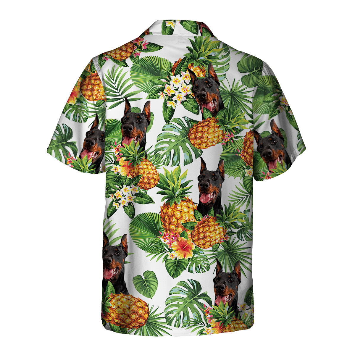 Doberman Pinscher - Tropical Pattern Hawaiian Shirt