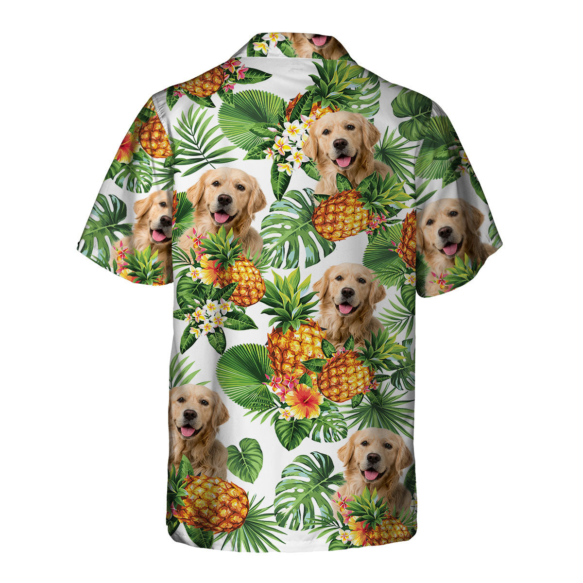 Golden Retriever - Tropical Pattern Hawaiian Shirt