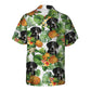 Greater Swiss Mountain Dog AI - Tropical Pattern Hawaiian Shirt