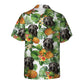 Irish Wolfhound AI - Tropical Pattern Hawaiian Shirt