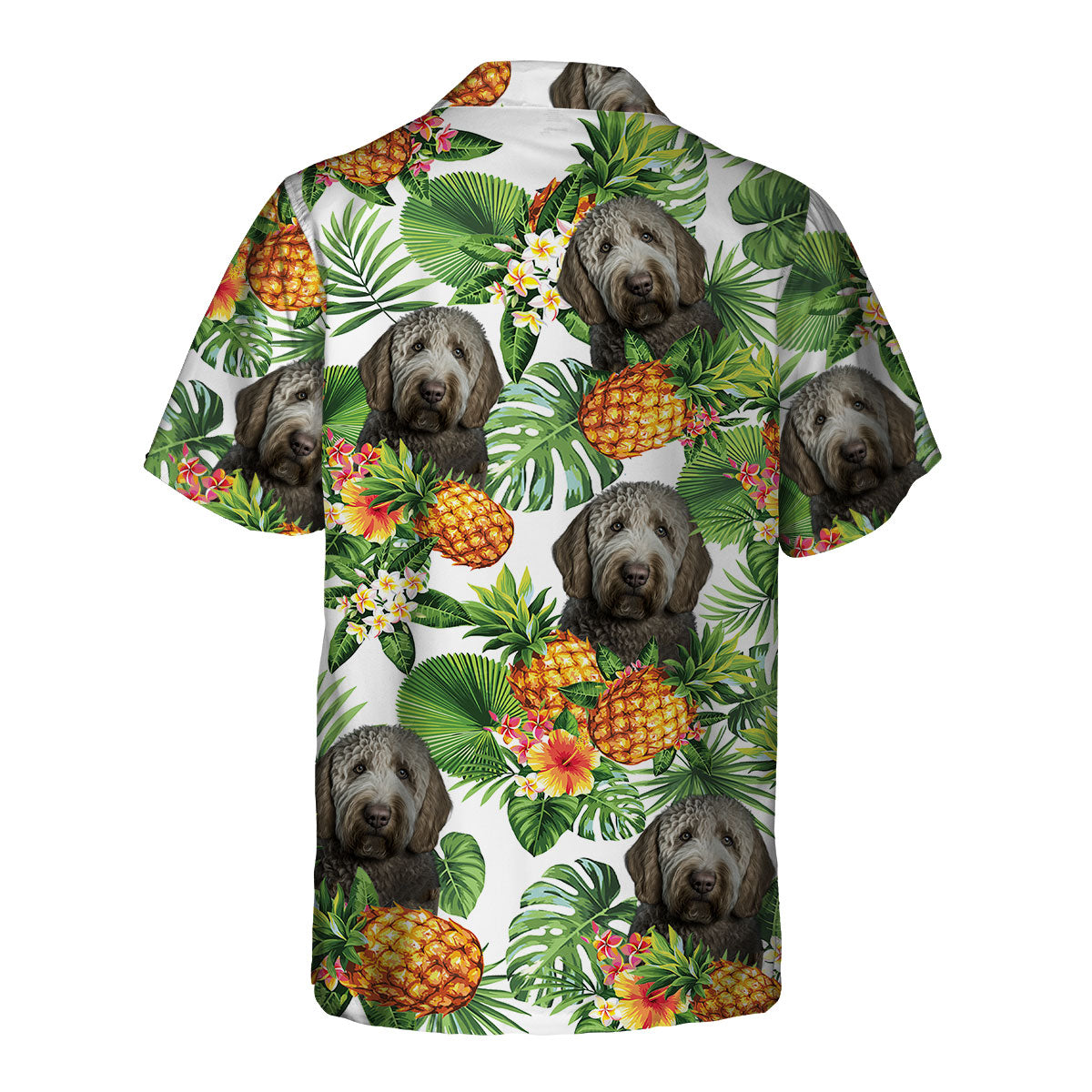 Labradoodle AI - Tropical Pattern Hawaiian Shirt