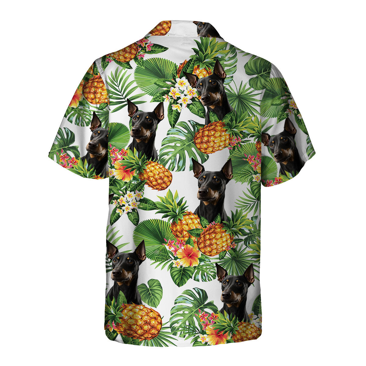 Manchester Terrier AI - Tropical Pattern Hawaiian Shirt