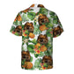 Pomeranian AI - Tropical Pattern Hawaiian Shirt