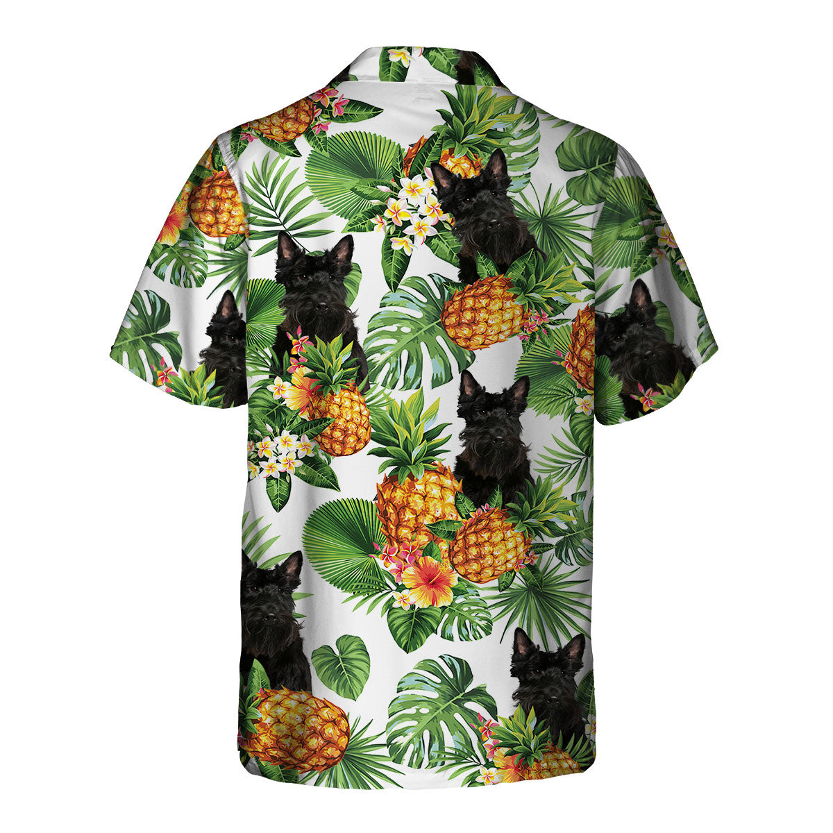 Scottish Terrier - Tropical Pattern Hawaiian Shirt