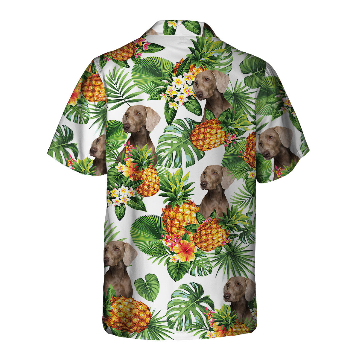 Weimaraner - Tropical Pattern Hawaiian Shirt