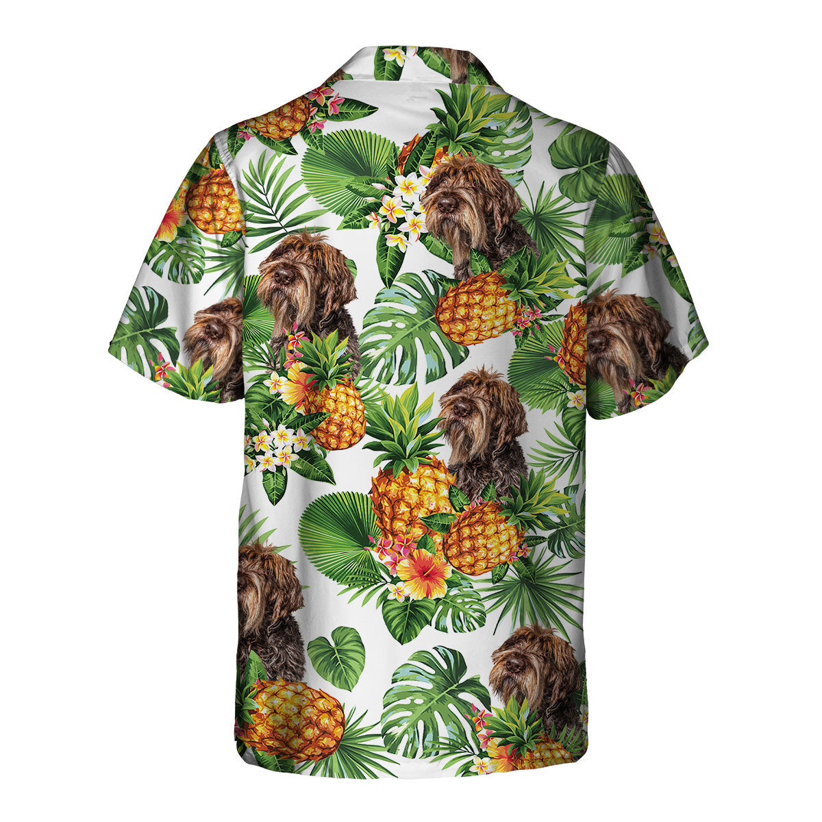 Wirehaired Pointing Griffon - Tropical Pattern Hawaiian Shirt