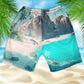 Basenji - 3D Men's Beach Short