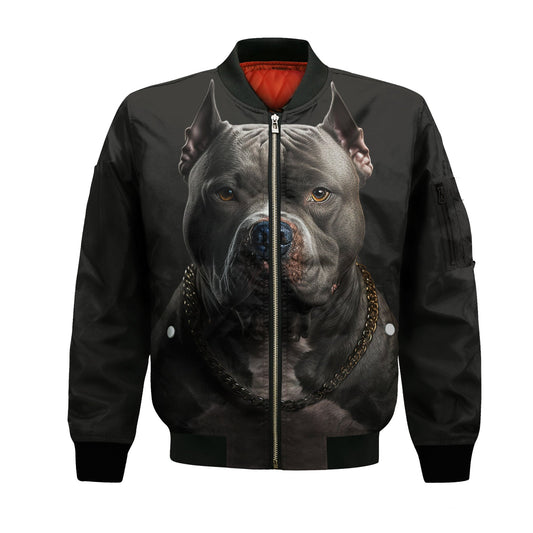 American Bully AI - Unisex 3D Graphic Bomber Jacket