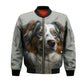 Australian Shepherd 2 AI - Unisex 3D Graphic Bomber Jacket