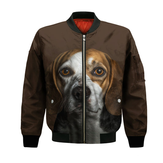 Beagle AI - Unisex 3D Graphic Bomber Jacket