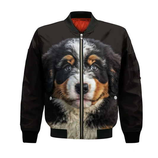 Bernedoodle AI - Unisex 3D Graphic Bomber Jacket